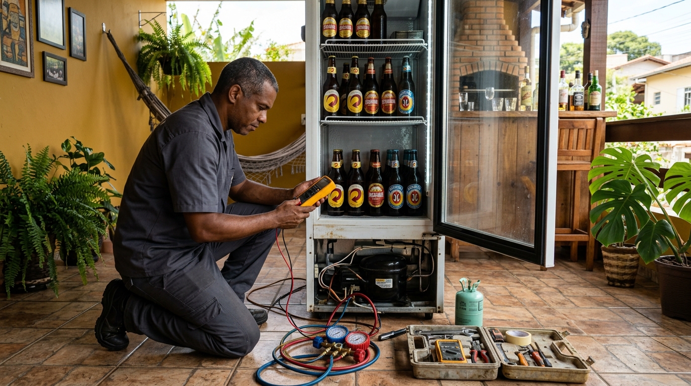 Manutenção da placa eletrônica de cervejeira no Centro, Juiz de Fora‑MG